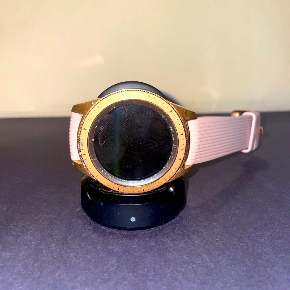 Rose Gold and Pink Samsung Watch